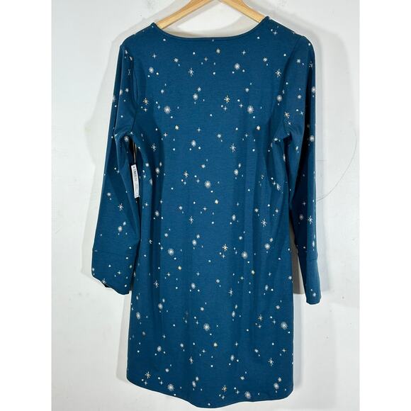 SOMA‎ Embraceable Sleepshirt Into the Night Blue Womans Medium NWT - Picture 6 of 9